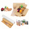 ALPS Size 50CM*50M cushion filing kraft paper rolls buffer paper plate raw material honeycomb paper decorayions